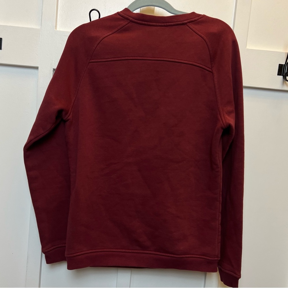 Alphalete Women Maroon Sweatshirt Crewneck Sz Small Pullover Athleisure Gym Cozy - Picture 7 of 7